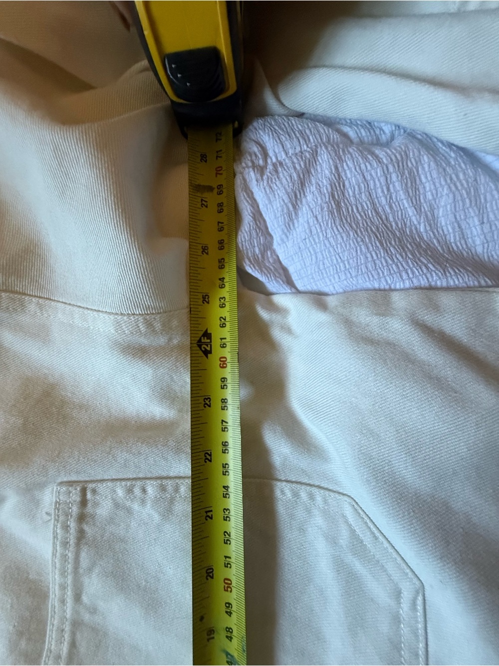 White Oversized Button-Front Jacket/Over Shirt - Picture 5 of 7